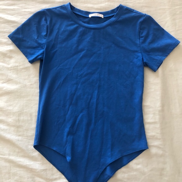 Womens MANGOPOP Royal Blue Bodysuit! Never worn! Size medium! - Picture 6 of 9